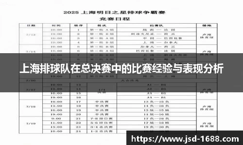 上海排球队在总决赛中的比赛经验与表现分析